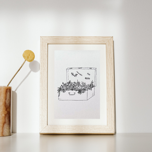 Utazó bőrönd képeslap, A6 méretű print, borítékkal, Otthon & Életmód, Papír, írószer, Képeslap, üdvözlőlap, Ajándékozás kellékei, Fotó, grafika, rajz, illusztráció, MESKA