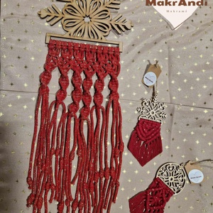 Adventre hangolódó - Makramé díszek fa alapra - 2025.11.29.  - Meska.hu