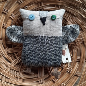 Bagoly textil játék - Bátor - játék & sport - plüssállat & játékfigura - bagoly - Meska.hu
