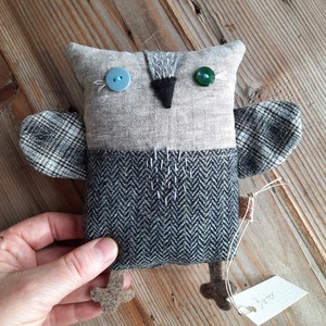 Bagoly textil játék - Bátor - játék & sport - plüssállat & játékfigura - bagoly - Meska.hu