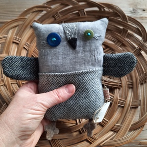 Bagoly figura textil játék- Boglárka  - játék & sport - plüssállat & játékfigura - bagoly - Meska.hu