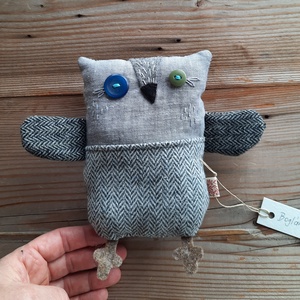 Bagoly figura textil játék- Boglárka  - játék & sport - plüssállat & játékfigura - bagoly - Meska.hu