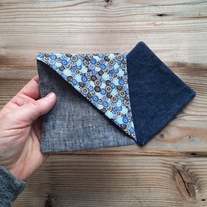 Könyvjelző sarok textil farmer kék - könyv & zene - könyvjelző - Meska.hu