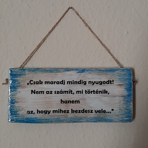 Pozitív gondolatok fatáblán - otthon & életmód - vallás - Meska.hu