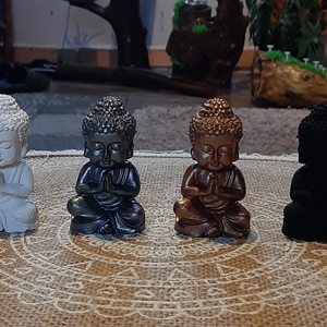Buddha szobrok díszdobozban, Otthon & Lakás, Dekoráció, Asztal és polc dekoráció, Asztaldísz, Kerámia, Meska