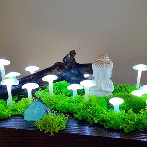 Csodafény lámpás fluorit ásvánnyal - otthon & lakás - dekoráció - asztal és polc dekoráció - asztaldísz - Meska.hu