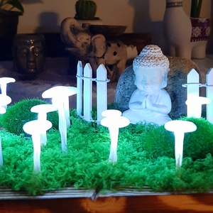 Csodafény füstölőtartóval buddhával - karácsony - karácsonyi lakásdekoráció - ünnepi asztaldekoráció - Meska.hu
