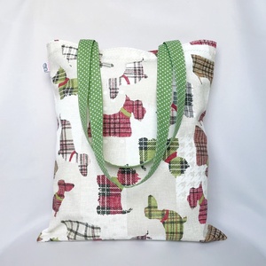 Westie Tacskó Skót Terrier Kutyás Szatyor - táska & tok - bevásárlás & shopper táska - shopper, textiltáska, szatyor - Meska.hu