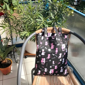 Szerelmes Cicák Szatyor - táska & tok - bevásárlás & shopper táska - shopper, textiltáska, szatyor - Meska.hu