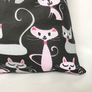 Miau Cicás Szatyor Fekete - táska & tok - bevásárlás & shopper táska - shopper, textiltáska, szatyor - Meska.hu