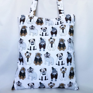 Angol Bulldog Kutyás Szatyor  - táska & tok - bevásárlás & shopper táska - shopper, textiltáska, szatyor - Meska.hu