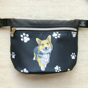 Kutya Mintás Vízálló Övtáska Corgi - táska & tok - övtáska - Meska.hu