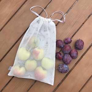 Cica Mintás Hálós Ökozsák Nagy L - táska & tok - bevásárlás & shopper táska - zöldség/gyümölcs zsák - Meska.hu