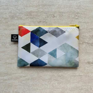 Háromszög Mintás Vízálló Neszesszer Sárga Kék - táska & tok - neszesszer - Meska.hu