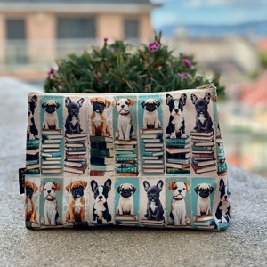 Nagyméretű Vízálló Neszesszer Könyves Kutyás  - Meska.hu