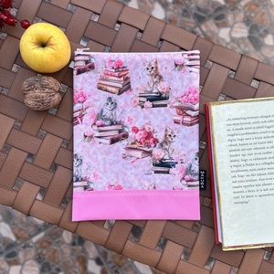 Cipzáras Könyvtok Neszesszer Rózsaszín Könyves Cicák, Táska & Tok, Neszesszer, Varrás, MESKA