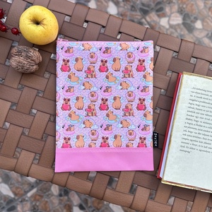 Cipzáras Könyvtok Neszesszer Rózsaszín Rózsaszín Kapibarák, Táska & Tok, Neszesszer, Varrás, MESKA