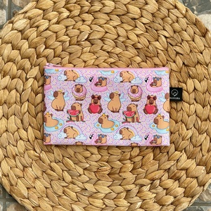 Vízálló Neszesszer Rózsaszín Kapibarák, Táska & Tok, Neszesszer, Varrás, MESKA