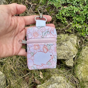 Fülhallgató Méretű Karabineres Mini Neszesszer Nyuszi, Táska & Tok, Pénztárca & Más tok, Fülhallgató tok , Varrás, MESKA