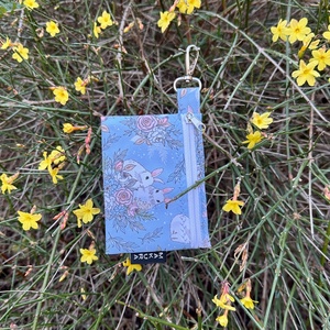 Karabineres Vízálló Mini Neszesszer Kék Nyuszis - táska & tok - neszesszer - Meska.hu