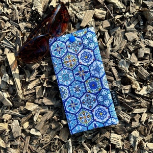 Szemüvegtok Kék Csempe Minta, Táska & Tok, Pénztárca & Más tok, Szemüvegtok, Varrás, MESKA