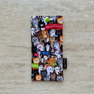 2in1 Vízálló Textil Szemüveg- és Telefontok Cicaparádé - Meska.hu