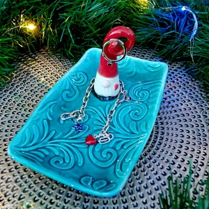 Manós kerámia tál, szögletes - Meska.hu