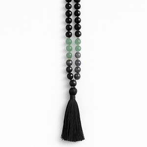 Lélekzöld Meditációs Mala Nyaklánc  A szív csendje, a lélek zöldje - ékszer - nyaklánc - hosszú nyaklánc - Meska.hu