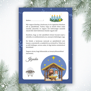 Nyomtatható karácsonyi levél a Jézuskától (digitális termék) - Meska.hu