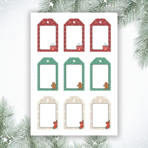 Nyomtatható karácsonyi ajándékkísérő kártyák és képeslapok (digitális termék) - karácsony - karácsonyi ajándékozás - karácsonyi képeslap, üdvözlőlap, ajándékkísérő - Meska.hu