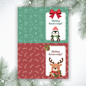 Nyomtatható karácsonyi ajándékkísérő kártyák és képeslapok (digitális termék) - karácsony - karácsonyi ajándékozás - karácsonyi képeslap, üdvözlőlap, ajándékkísérő - Meska.hu
