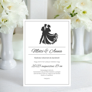 Nyomtatható esküvői meghívó (digitális termék) - Meska.hu