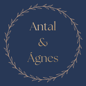 Digitális animált esküvői meghívó arany és sötétkék színben - esküvő - meghívó & kártya - meghívó - Meska.hu