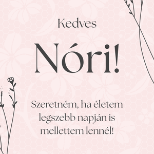 Digitális animált koszorúslány vagy tanú felkérő - esküvő - meghívó & kártya - meghívó - Meska.hu