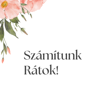 Digitális animált esküvői meghívó rózsaszín virágokkal és saját fotóval - esküvő - meghívó & kártya - digitális meghívók - Meska.hu