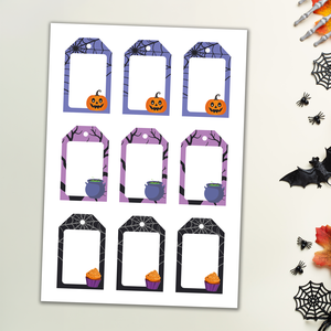 Nyomtatható halloweeni ajándékkísérő kártyák (digitális termék) - Meska.hu