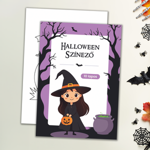 Nyomtatható Halloween színező, 10 oldalas (digitális termék) - Meska.hu