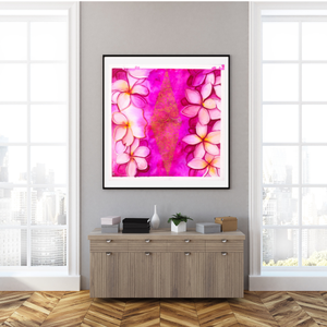 Művészi akvarell nyomat - Pink fuvallat, Otthon & Lakás, Dekoráció, Kép & Falikép, Művészi nyomat, Festészet, MESKA
