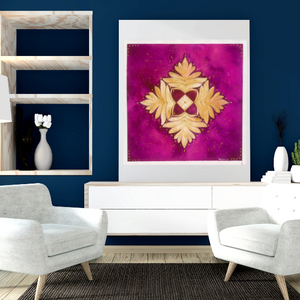 Művészi akvarell nyomat - Mandala lilában - otthon & lakás - dekoráció - kép & falikép - kép & falikép - Meska.hu