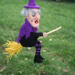  Halloween boszi banya dekoráció - otthon & életmód - dekoráció - dísztárgy - Meska.hu