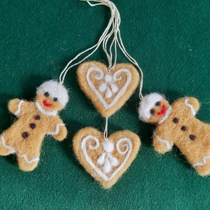 Karácsonyi Mézi dísz  négy darabos szett  (4 ) - Meska.hu