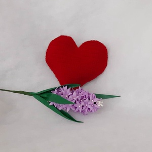 Valentin napi, romantikus horgolt  szív párna ( piros), Otthon & Lakás, Dekoráció, Dísztárgy, Horgolás, Mindenmás, Meska