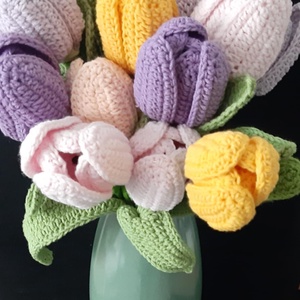 Színes tulipánok megrendelésre - 15 db - Meska.hu