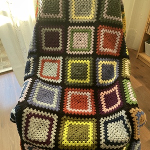 Horgolt takaró - otthon & életmód - lakástextil - felnőtt takaró, pléd - Meska.hu