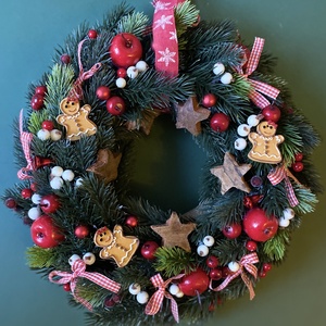 Mézeskalácsos almás koszorú - Meska.hu