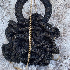 Clarissa horgolt extravagáns, kézi- és crossbody táska, Táska & Tok, Kézitáska & válltáska, Válltáska, Horgolás, Varrás, MESKA