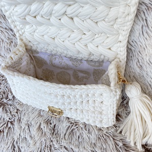 Elena horgolt elegáns, kézi- és crossbody táska - táska & tok - kézitáska & válltáska - válltáska - Meska.hu