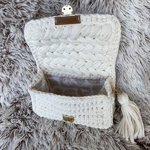 Elena horgolt elegáns, kézi- és crossbody táska - táska & tok - kézitáska & válltáska - válltáska - Meska.hu
