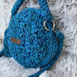 Florencia horgolt kézi- és crossbody táska - táska & tok - kézitáska & válltáska - válltáska - Meska.hu