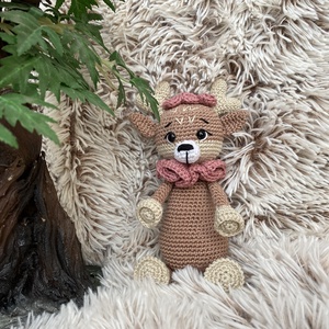 Szederke horgolt őzike, rénszarvas amigurumi - játék & sport - plüssállat & játékfigura - más figura - Meska.hu